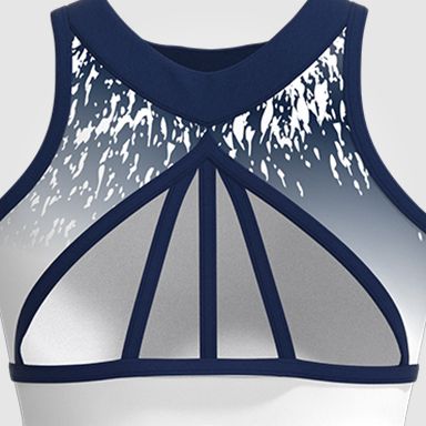 youth blue and gold crop top cheer uniform design 3